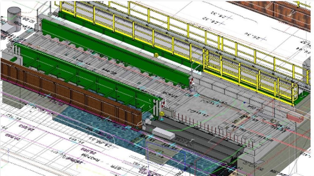Lanarkshire Welding Heavy Fabrication Nottingham Canal – Single U-Deck Bridge and Walkway Structures Drawing